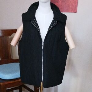 Chico's Black Quilted Vest